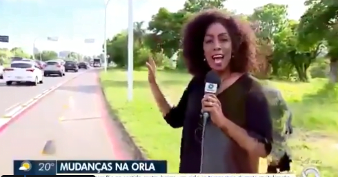 Repórter fala "viaduto Mazembe" ao vivo e viraliza entre a torcida do Grêmio Mazembe