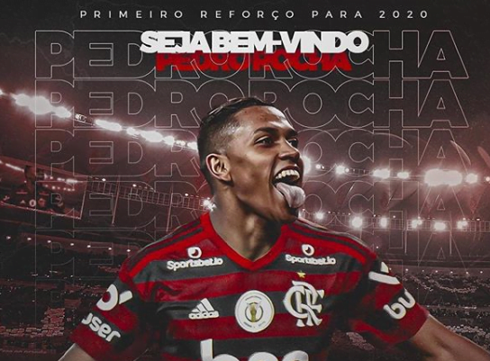Novo reforço, Pedro Rocha se declara ao Flamengo: "Deus realiza sonhos" Pedro Rocha
