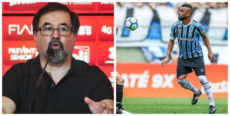 Marco Aurélio Cunha ironiza processo de Maicon contra o São Paulo: "Faustão vai ganhar R$ 1 bilhão" Maicon