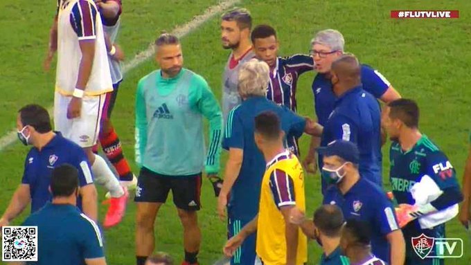 Repórter revela que Odair Hellmann e Jorge Jesus quase trocaram agressões após Fla-Flu Odair