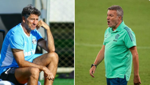 Pressionado após novo tropeço, técnico do Flamengo menciona Renato e faz reclamação sobre o futebol brasileiro Renato