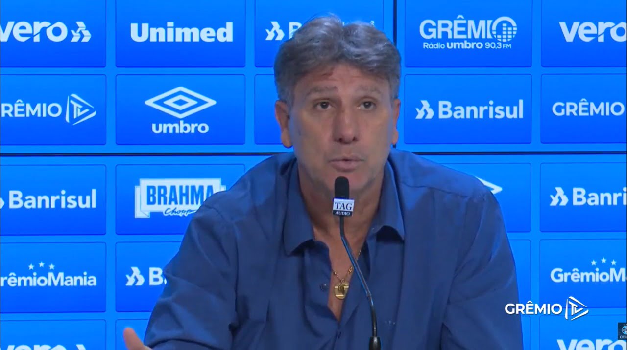 Em coletiva curta, Renato admite pior Grêmio da temporada: "Tem noite que é dia" Renato