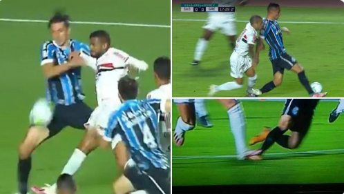 Para jornalista, Grêmio foi "assaltado" em São Paulo; veja os lances reclamados de pênalti Grêmio