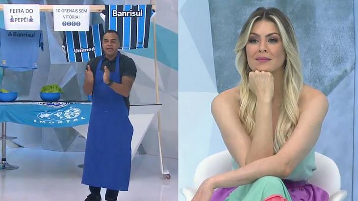 "Se ganhou com queimadura de sol da praia, imagina focado no jogo?", brinca Denilson sobre Renato nos Gre-Nais Denilson