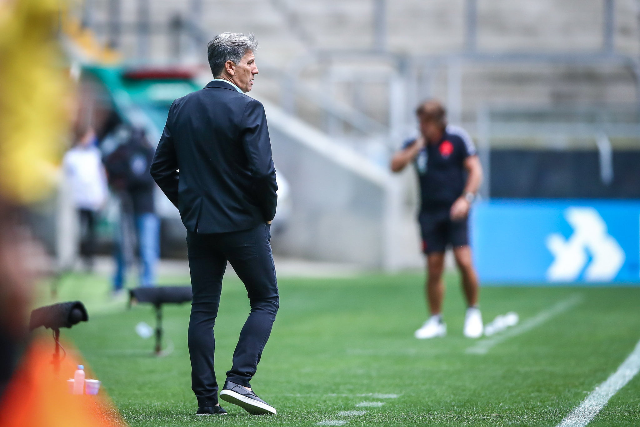 Renato responde se "tríplice coroa" é possível, explica corneta em Pepê e vê Grêmio com o melhor futebol do país Renato