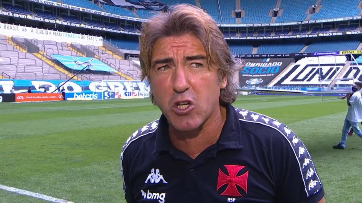 Sá Pinto diz que Grêmio sabe "desgastar o rival" e faz promessa aos torcedores do Vasco Sá Pinto