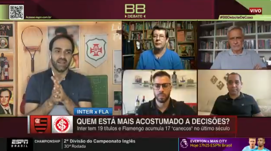 Jornalista viraliza ao comparar títulos de Inter e Flamengo: "No século, os colorados dão um banho" Inter