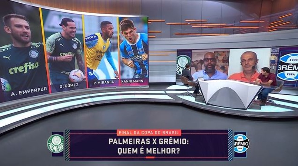 Com mais jogadores do Palmeiras, comentaristas do SporTV montam "seleção ideal" dos finalistas da Copa do Brasil Palmeiras