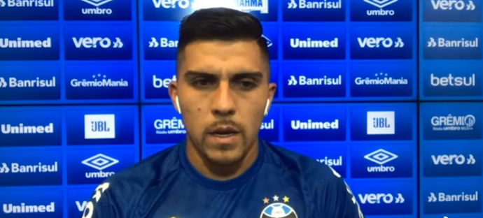 Pinares vê titularidade no Grêmio como "linda responsabilidade" e fala de Rafinha e Thiago Santos: "Seremos mais fortes" Pinares