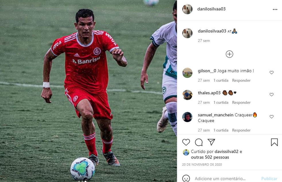 Jovem meia vê falta de oportunidades e rescinde contrato reclamando do Inter: "Fizeram de tudo para me ter" Danilo