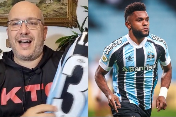 "Borja leva eu...": comentarista adapta música de Zeca Pagodinho e tira onda com boa fase do atacante no Grêmio; assista Borja