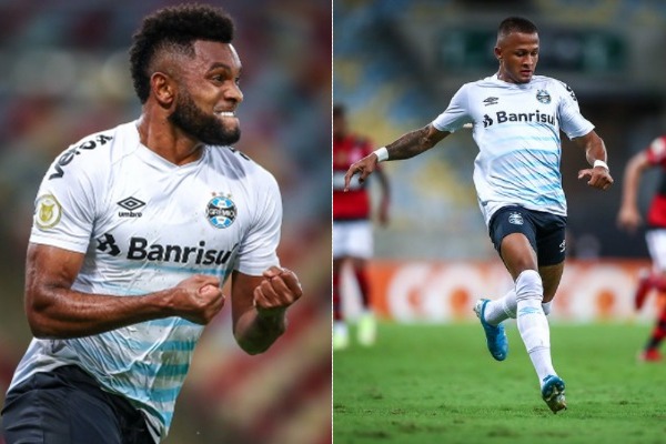 Serão comprados? Dirigente do Grêmio fala da situação de Borja e diz que Léo Pereira "está agradando" Borja