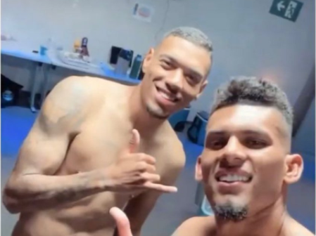 Cutucaram? Destaques em vitória, Ruan e Rodrigues fazem postagem com música que teve participação de Gabigol Ruan