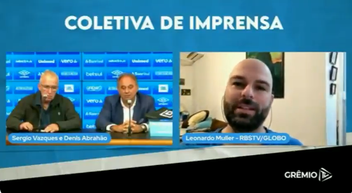 Repórter que teve o visual elogiado por novo vice do Grêmio se diverte por situação inusitada em coletiva: "Careca de saber" Careca