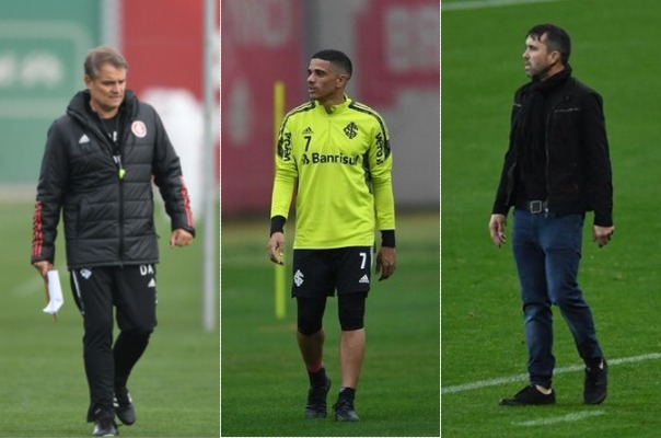 Elenco curto? Aguirre mantém cautela sobre rótulos ao plantel do Inter, mas Taison tem a mesma opinião de Coudet Taison