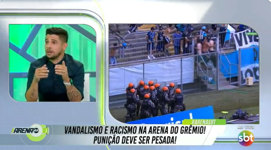 Ex-lateral Cicinho defende jogadores do Grêmio e detona torcida: "Parabéns, vocês derrubaram o time para a segunda divisão" Cicinho