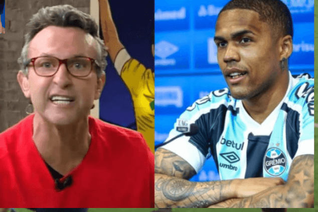 Neto cita amizade, mas rebate declarações de Mancini e detona postura de Douglas Costa: "Vi o tanto que você é gremista" Neto