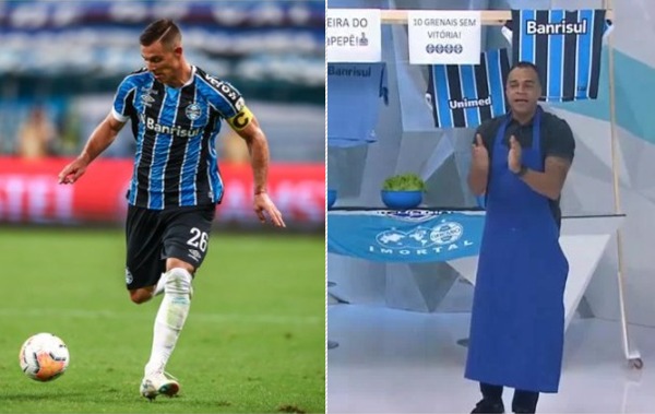 Churín retorna no Gre-Nal, vibra com vitória, é elogiado pela direção e ganha até corneta de Denilson Churín