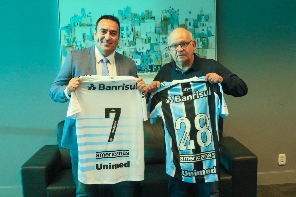 Grêmio fecha contrato com empresa do ramo alimentício e novo patrocínio já "estreia" no sábado; saiba detalhes Grêmio