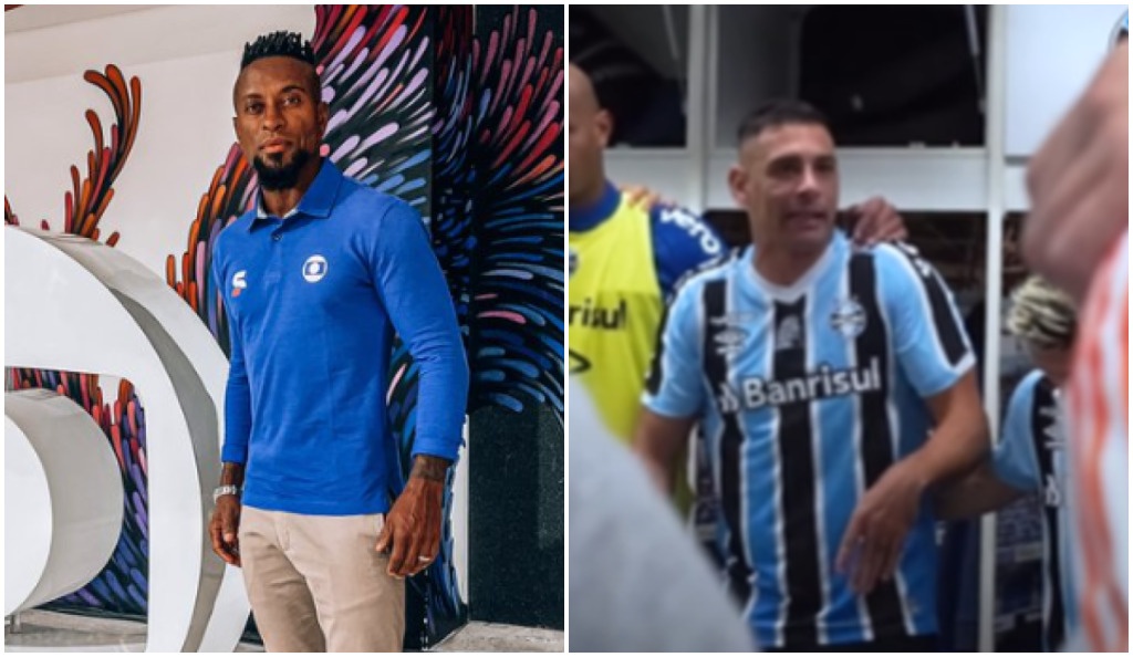 Agora comentarista, Zé Roberto pede para Diego Souza ainda não encerrar a carreira: "Eleva o nível do futebol" Zé Roberto Diego Souza