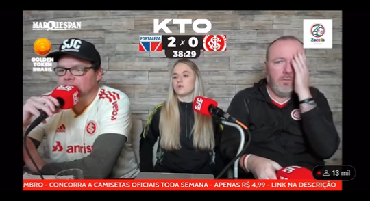 Gremistas tiram onda e se divertem com reações de Baldasso durante a derrota do Inter para o Fortaleza Baldasso