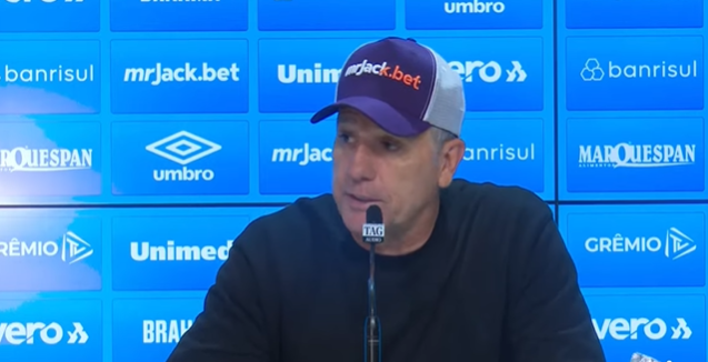 Renato valoriza insistência após empate e celebra "saldo" da rodada para o Grêmio: "No fim, foi ótimo" Renato - Grêmio