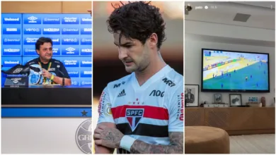 Presidente do Grêmio até elogia, mas nega negociação e brinca com Pato: "Vendo o time do coração" Grêmio