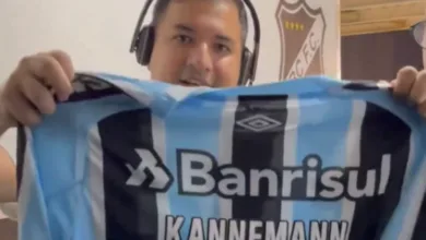 Repórter de Natal-RN entrevista Kannemann, pede camisa ao vivo e recebe: "Sonho realizado" Kannemann