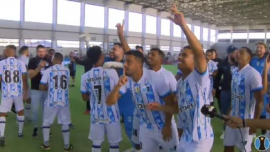 Edilson comanda o "1 minuto de silêncio" após Grêmio ser campeão da Copa Gramado de Fut7 Edilson