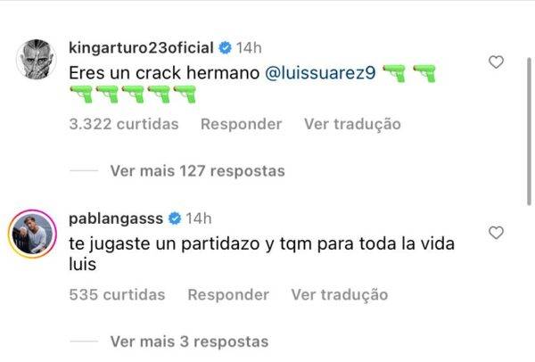 A decepção de Suárez nas redes sociais e a moral dada por um jogador do Flamengo: "É um craque"