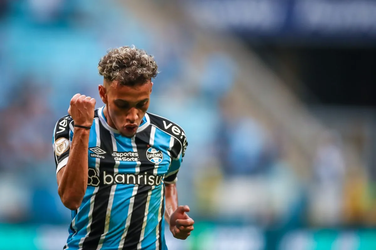 Bitello do Grêmio reclamou de lance contra o Botafogo