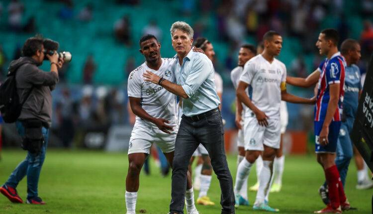 Renato viu o Grêmio empatar com o Bahia