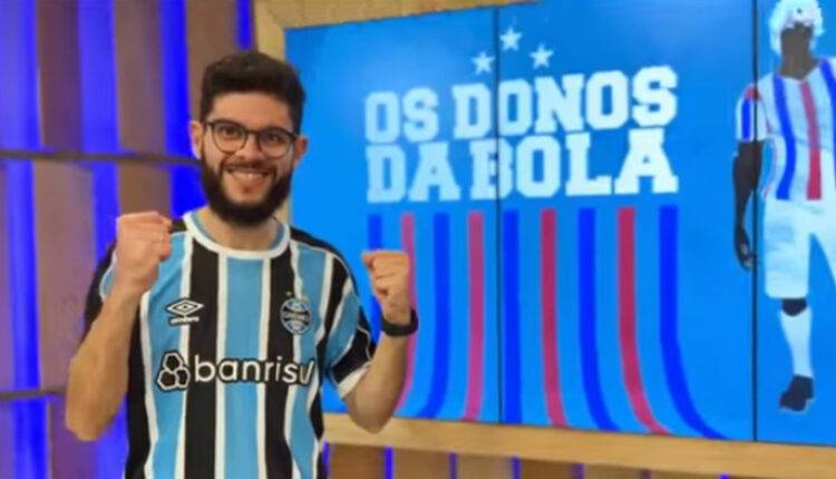 Diogo Rossi torce para o Grêmio