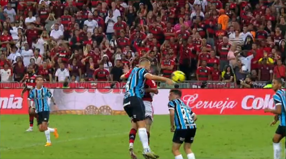Grêmio contra o Flamengo