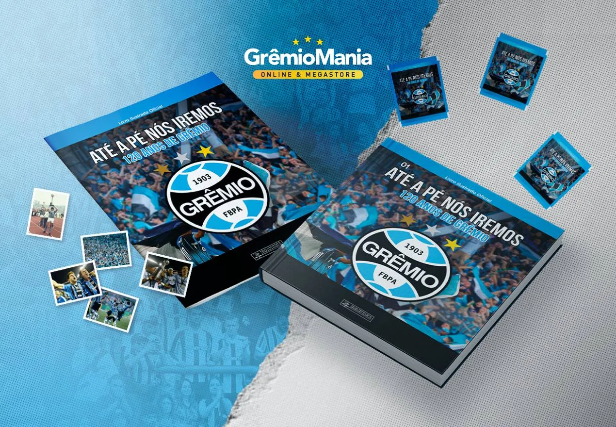 Grêmio lança álbum de figurinhas junto com a Panini para celebrar os 120 anos; saiba como comprar Grêmio