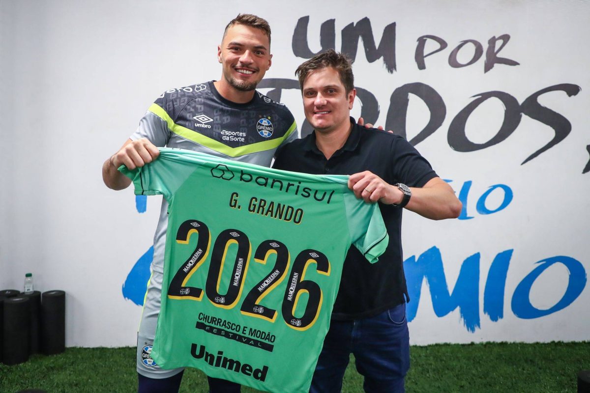 Grêmio renovou com Gabriel Grando