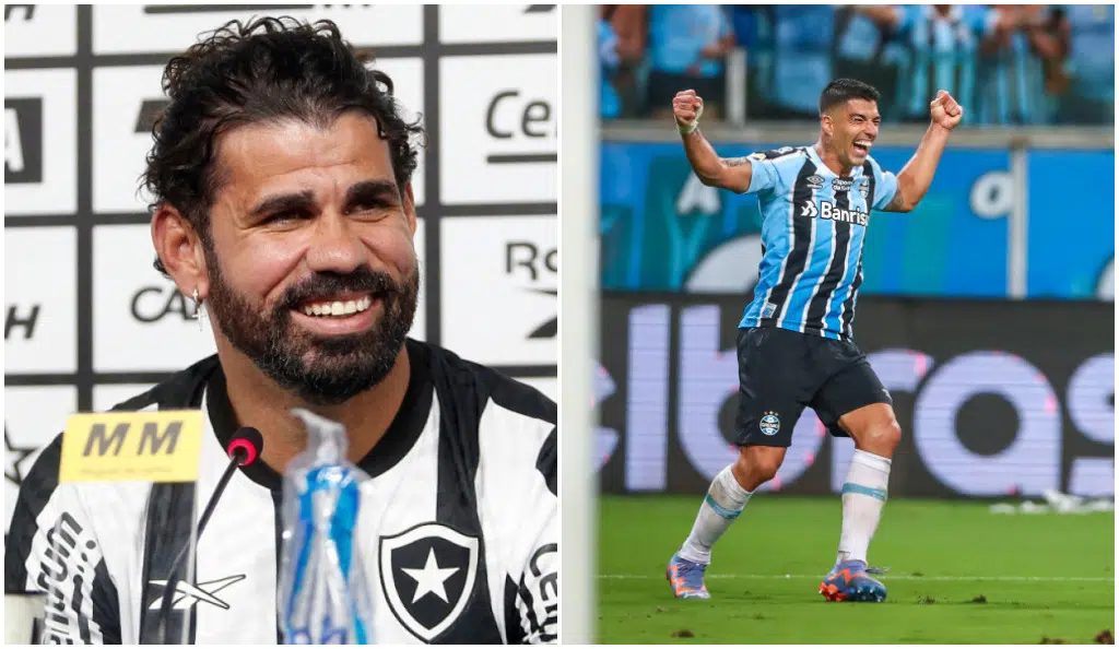 Novo reforço do Grêmio, Diego Costa já fez brincadeira com Suárez: "Um mordendo e o outro batendo" Grêmio