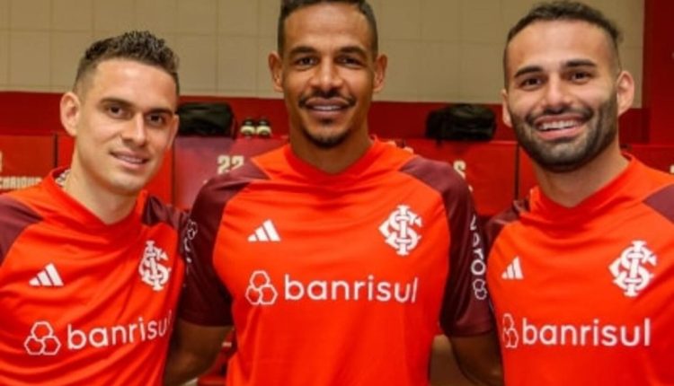 Inter apresentou os seus reforços Borré, Fernando e Thiago Maia