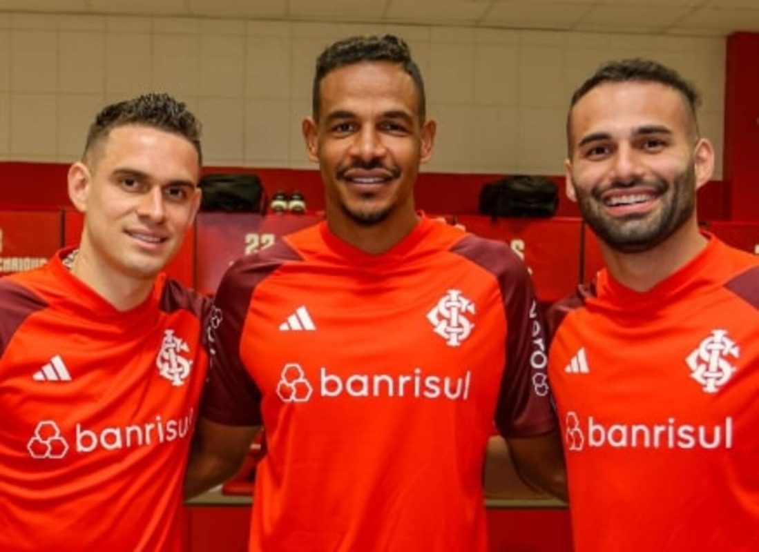 Inter apresentou os seus reforços Borré, Fernando e Thiago Maia