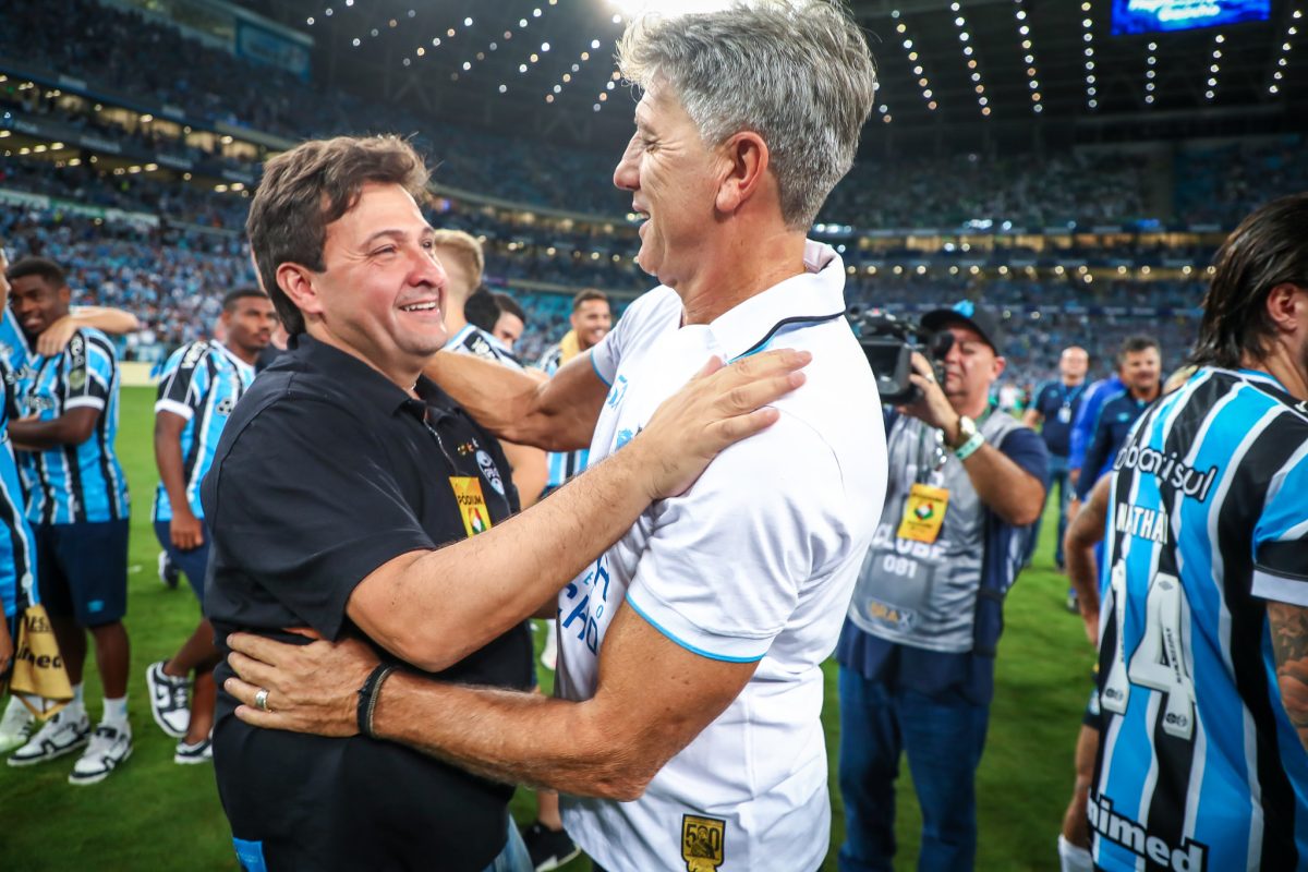 Presidente do Grêmio aguarda "caldeirão" e nega desvalorização da Libertadores: "Foi válido priorizar o Gauchão" Grêmio tem Guerra e Renato