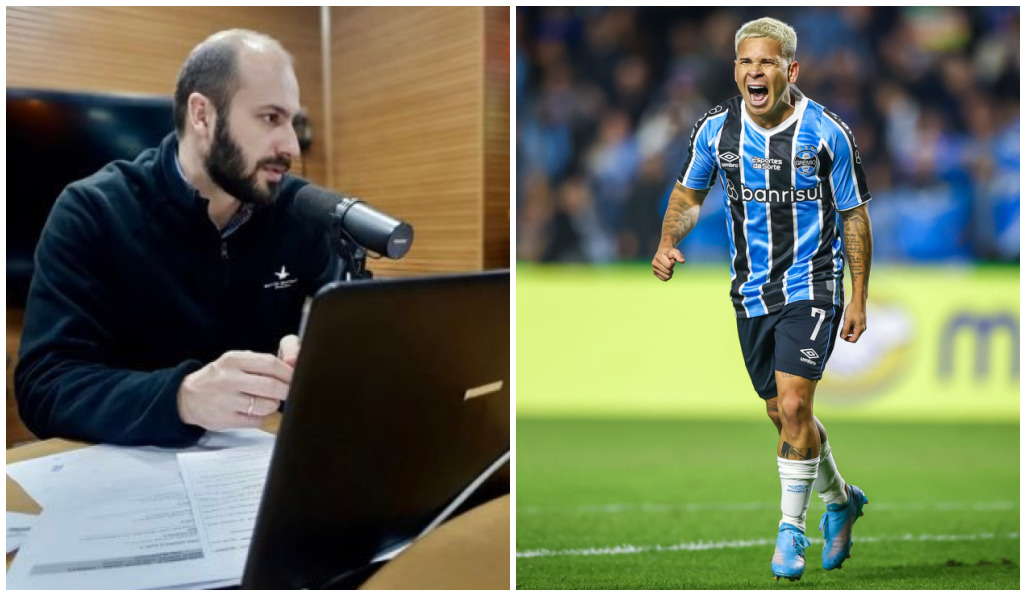 "Você que está em um abrigo...": narrador viraliza ao contar gol de Soteldo para o Grêmio Soteldo pelo Grêmio