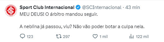 Inter protesta contra pênalti não marcado em Enner Valencia: "Neblina já passou"