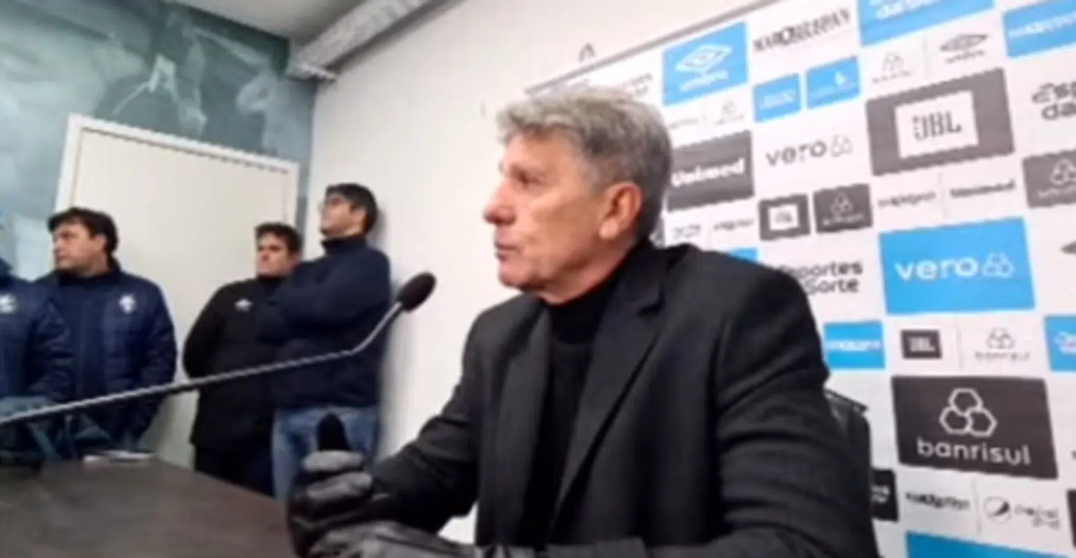 Renato recebe a confiança da direção e diz por que o Grêmio não vai cair: "Porque estou aqui" Renato pelo Grêmio
