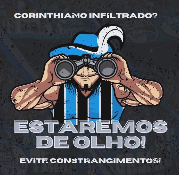 Geral do Grêmio deixa aviso para possíveis torcedores infiltrados: "Estaremos de olho"