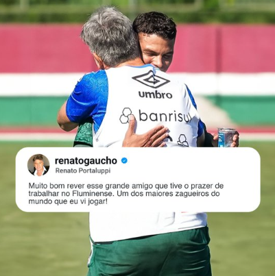 O jogador do Fluminense que Renato considera "um dos maiores do mundo" em sua posição