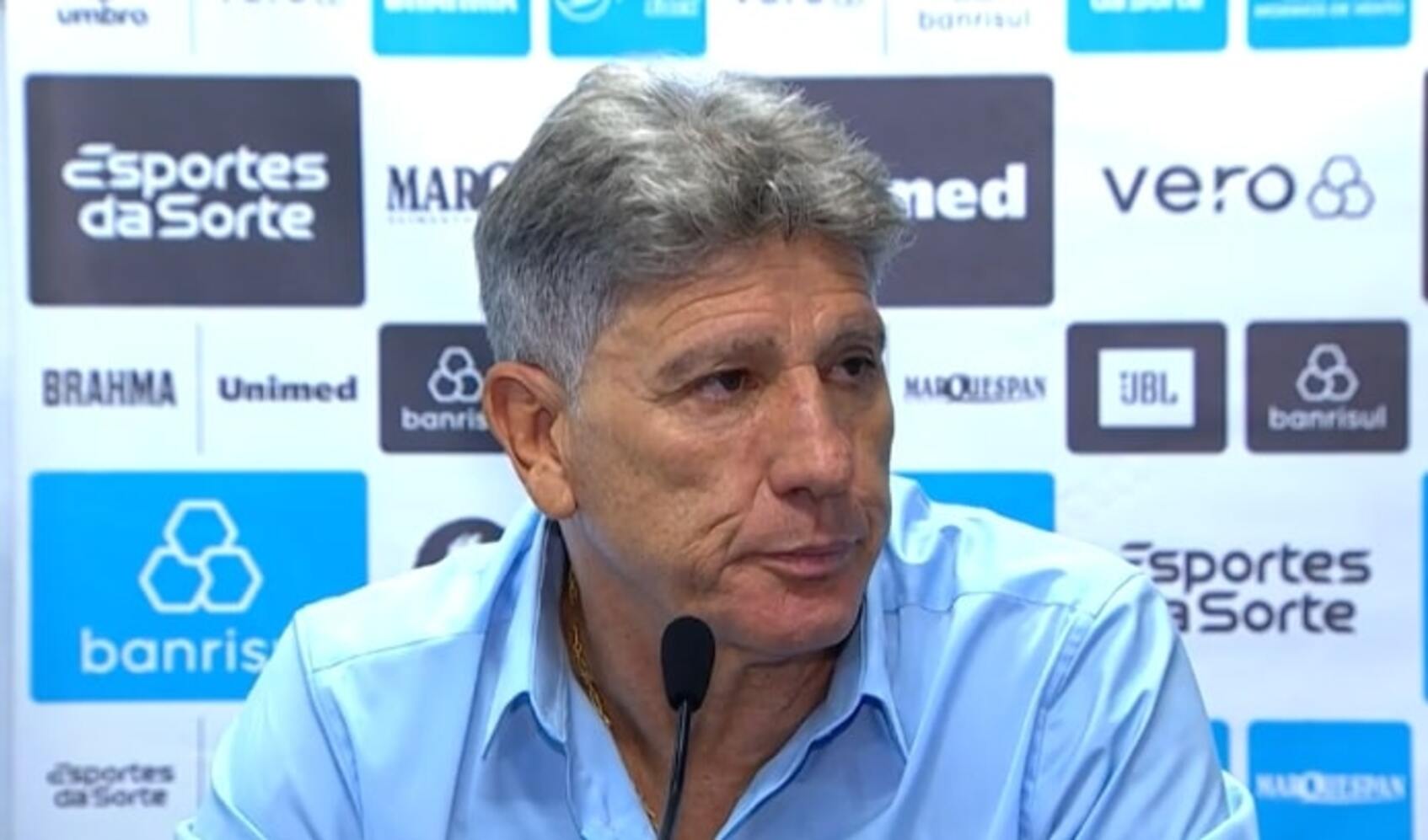 Renato cita até Guardiola e culpa enchente por problemas do Grêmio: "Eu que trouxe?" Renato pelo Grêmio
