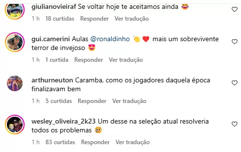 Ronaldinho Gaúcho surpreende com publicação sobre o Grêmio e recebe resposta de torcedores