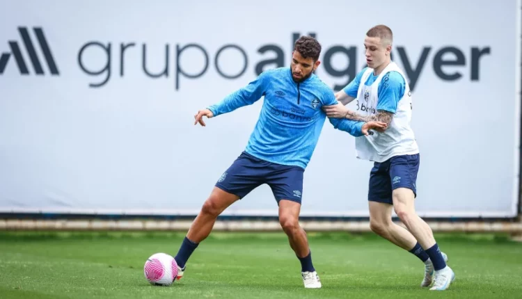 Grêmio contra o Fortaleza