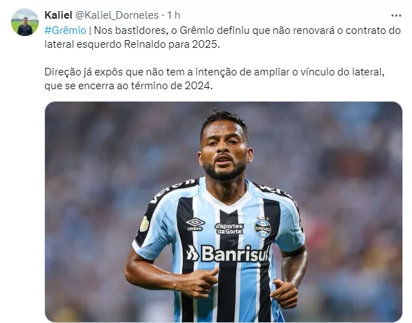 Grêmio pós-Gre-Nal tem folga, indefinição sobre Renato e jogador titular saindo do clube