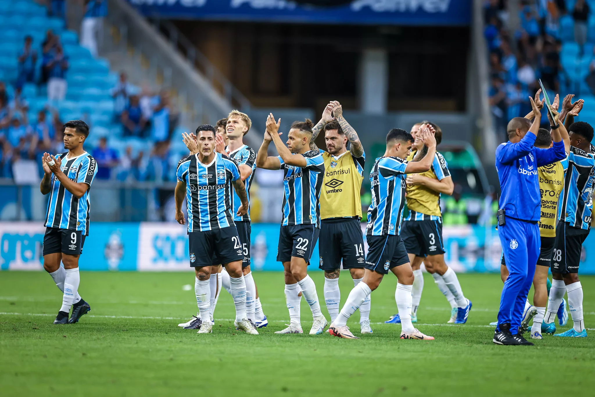 Grêmio tem um improvável líder de assistências no elenco na temporada de 2024 Grêmio ganhou em casa